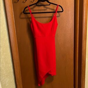 NWT Guess Red Asymmetrical Dress